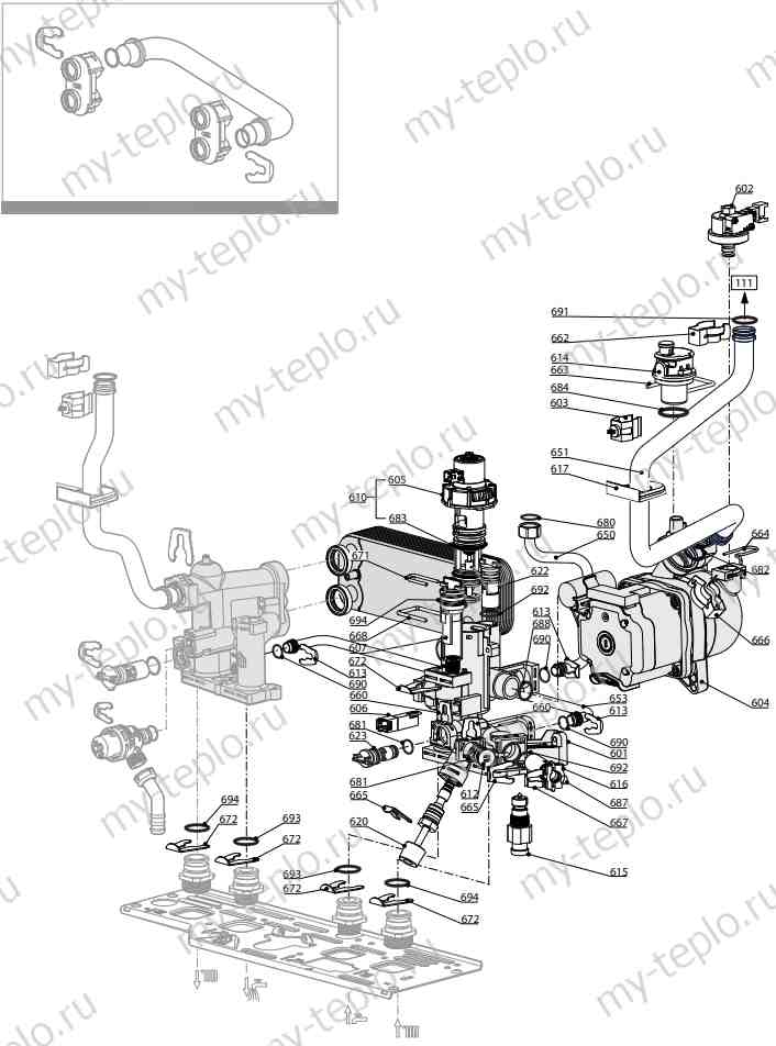 Запчасти Ariston CARES X SYSTEM 24 CF купить в Сочи