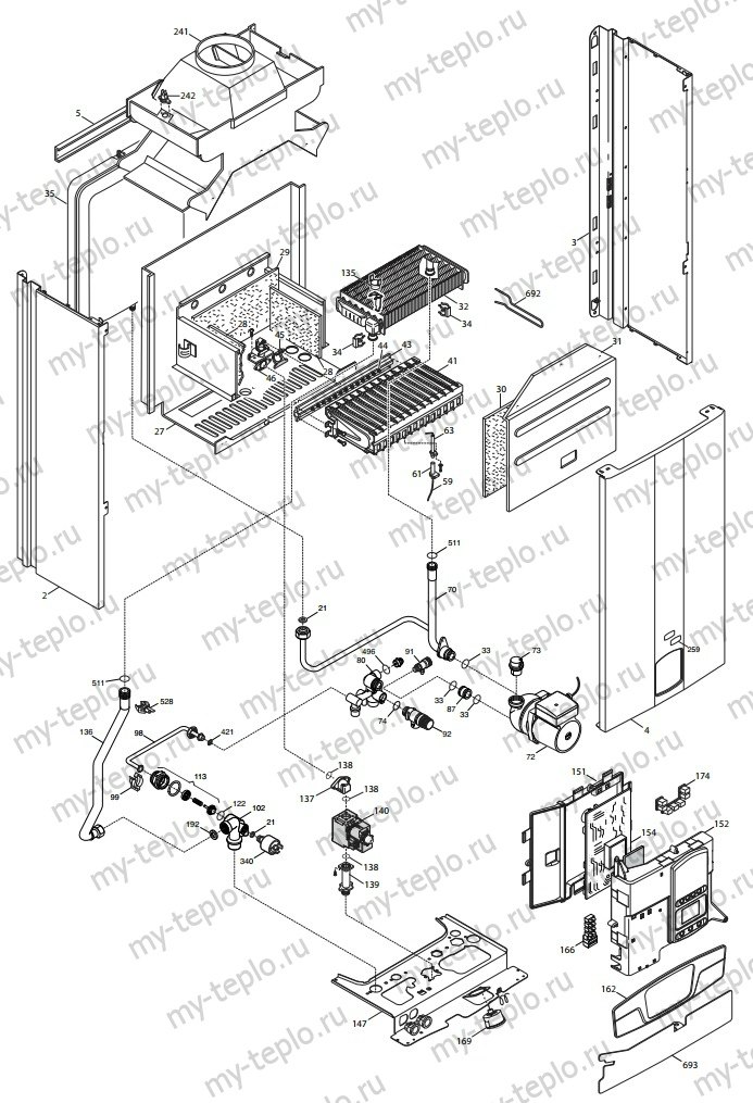 Запчасти Baxi ECOFOUR 1.14 Запчасти Baxi ECOFOUR 1.14 купить в Сочи