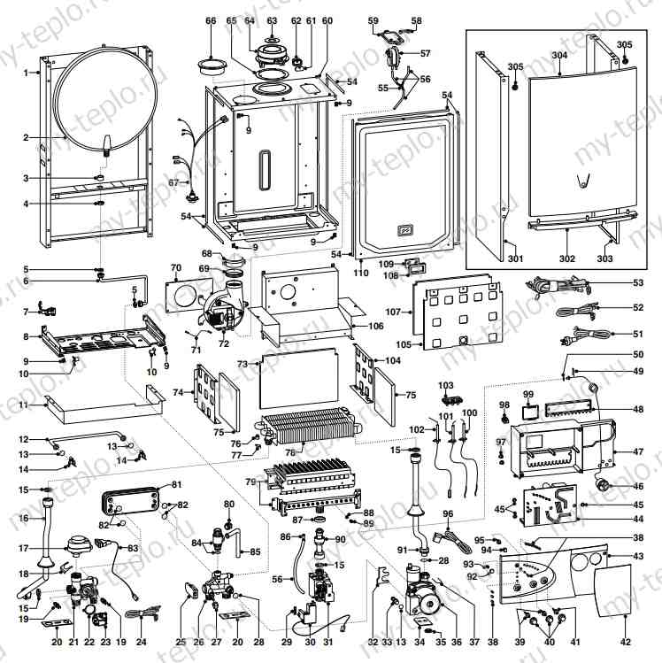 Запчасти Ariston MICROGENUS 23 MFFI купить в Сочи