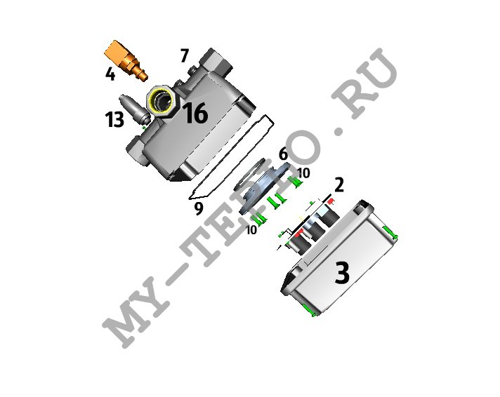 запчасти Джилекс Водомет Частотник 125/125 Ч