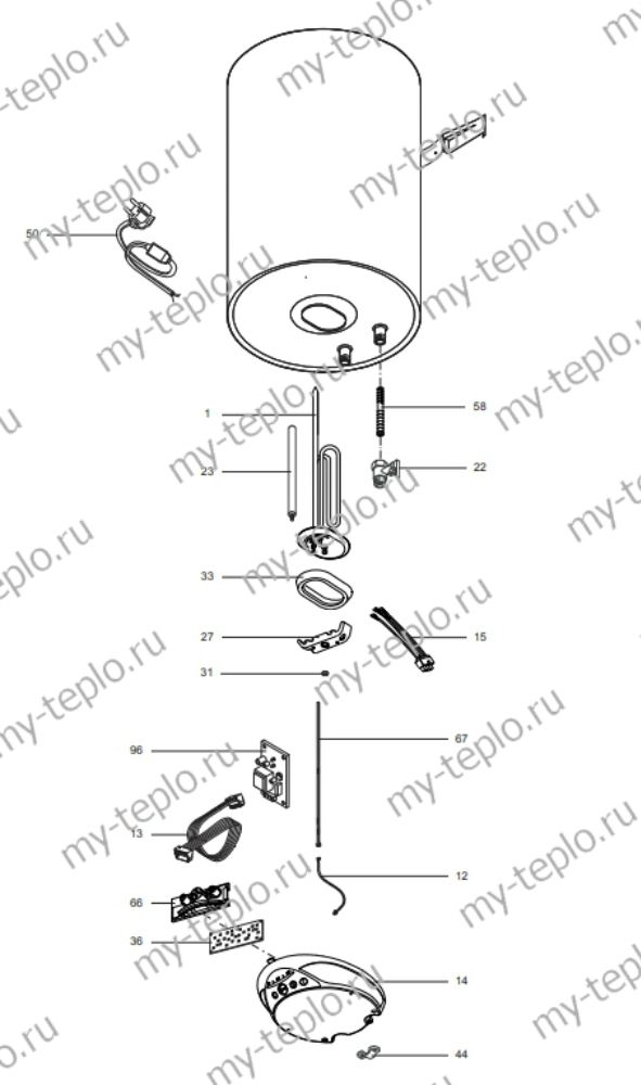 Запчасти Ariston ABS PRO PRO INOX PW 100 V купить в Сочи