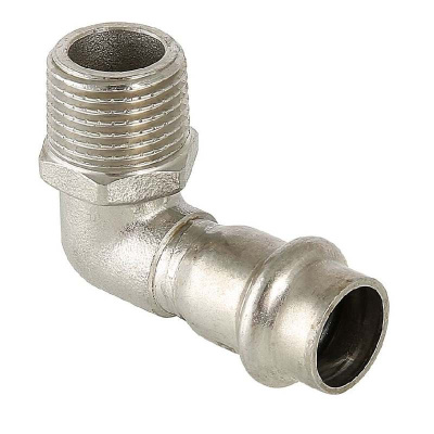 Угольник 90° с нар.р. нерж сталь 18х1/2 Угольник 90° с нар.р. нерж сталь 18х1/2