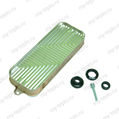 Bosch/Buderus теплообменник вторичный U072-18K_WBN6000-18C (87186446230)